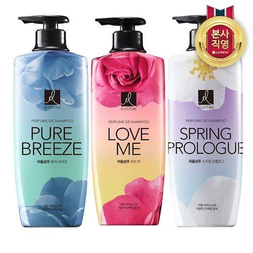 [ELASTINE]ELASTINE Perfume Shampoo 600ml x 2 (Choose 1 of 3)_667131 Pure Breeze Shampoo x2