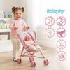 Poussette canne pour poupée, légère et pliable avec capote Kinderplay (KP0290B)