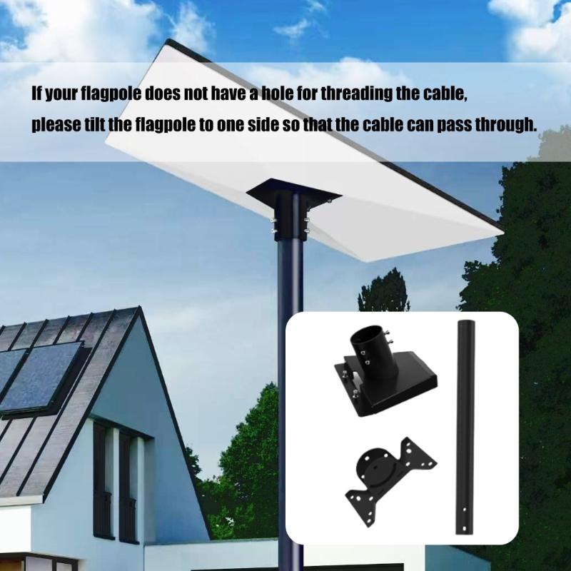 Antennas Mounting System Adjustable Angles Holder Rack for 4cm Pipe Weather Resistant Coating For Permanent Installation