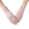 Tingbai Damen Sommer UV-Schutz Fingerlose Handschuhe
