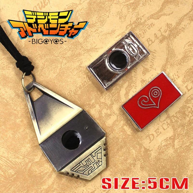 Original Digimon Digivice Keychain Pendant Courage Friendship Hope Dragon Emblem Collection Decoration Ornaments Model Toy Gifts