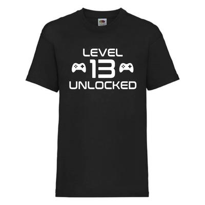 Maglietta Livello 13 Sbloccato - Regalo per il 13° compleanno, Maglietta 13° compleanno