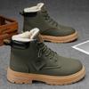 Martin Boots Men's Shoes Winter High-top Sports and Leisure Trend Tooling Velvet Thickened Cotton Shoes