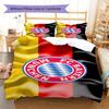Povlečení s motivem FC Bayern Mnichov, Sada přikrývky, Povlak na přikrývku, Povlak na polštář, Domácí dárek k narozeninám (1 * povlak na peřinu + 2 * povlak na polštář, bez jádra)