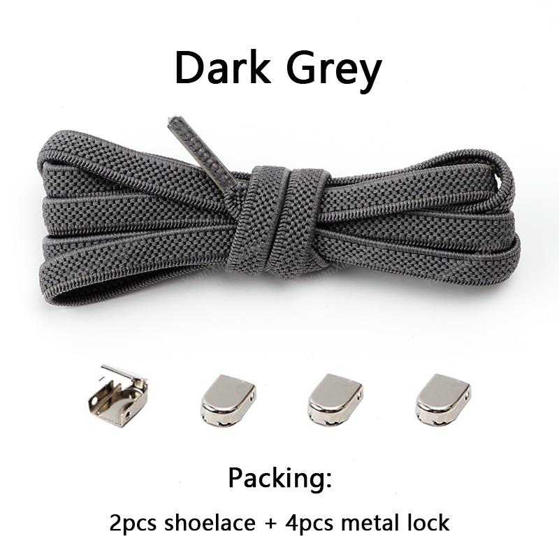 No tie Shoe laces Elastic laces Sneakers Flat Shoelaces without ties Quick Shoelace for Shoes Kids Adult One Size fits All Shoes