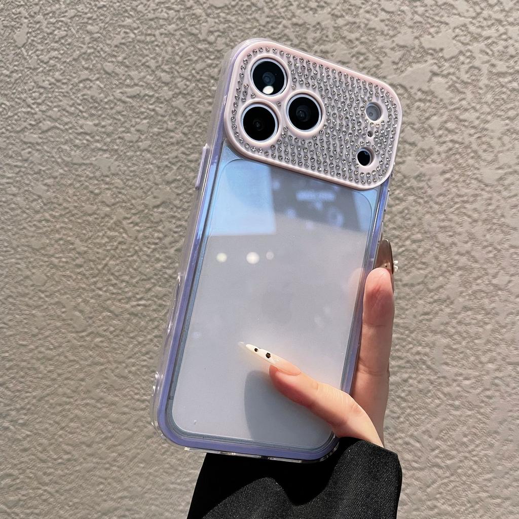 Premium Diamond-encrusted Glitter Case, Suitable for iPhone16Pro Mobile Phone Case, Apple 17Pro Max New 15 High Value.