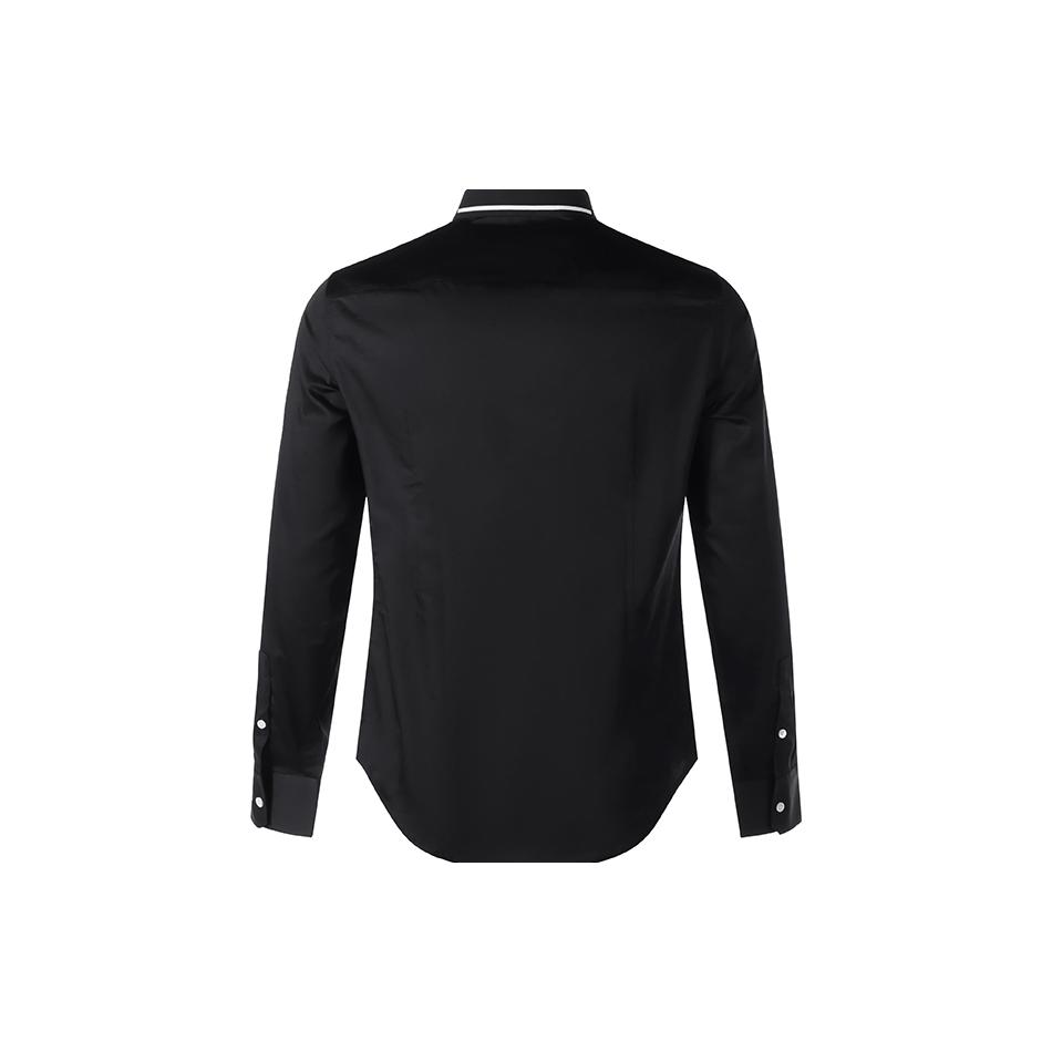 EMPORIO ARMANI Shirts Men's Black Square Collar Moderate 3K1CP8-1NXRZ-0999