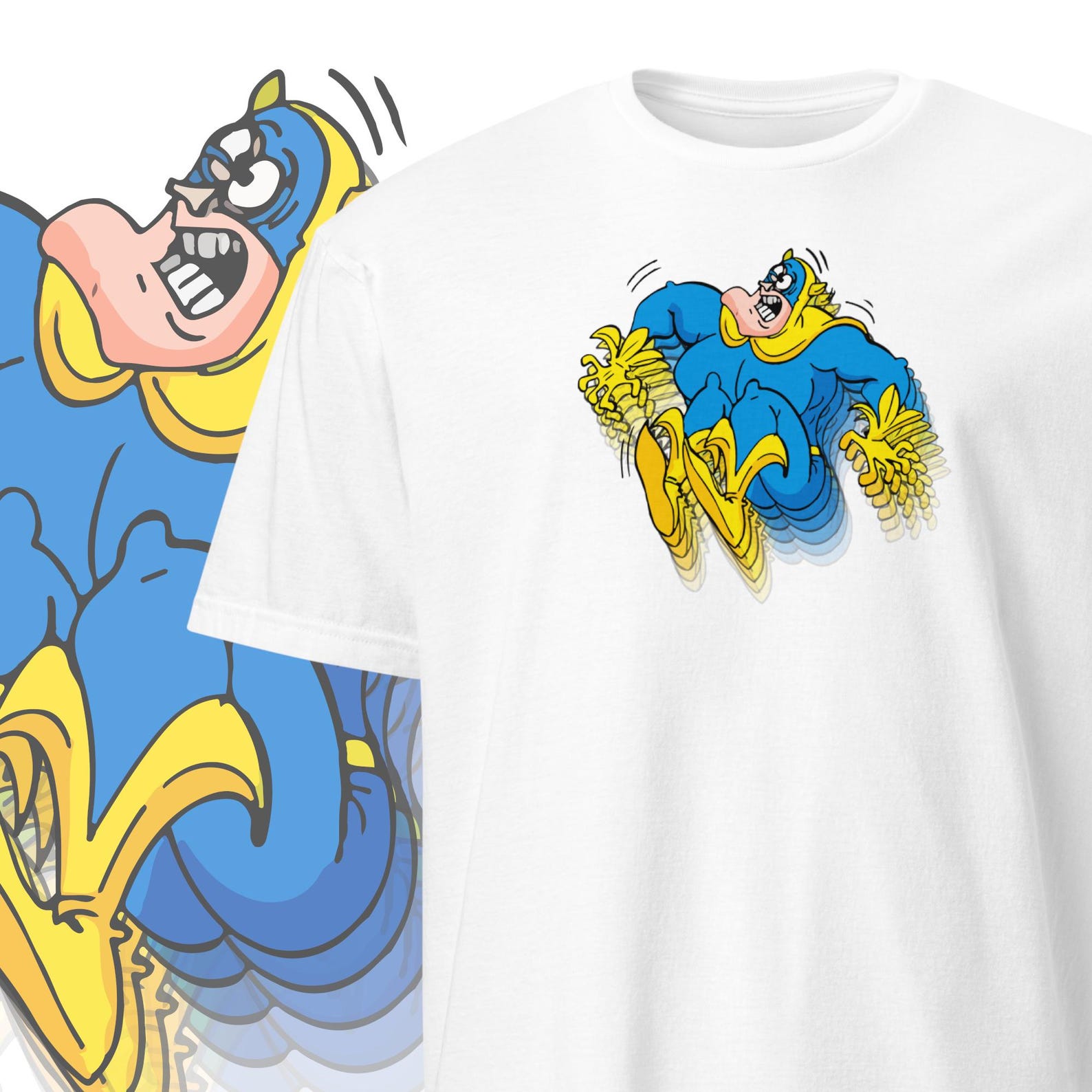 Bananaman T shirt Vintage Cartoon Clothing S
