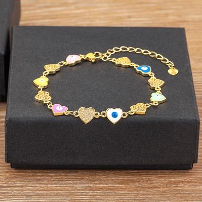 Nidin New Arrival Elegant Flower/Airplane/Star/Heart Shape Shiny Zircon Chain Bracelets Adjustable Accessories Jewelry For Women