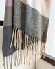 Scarf For Men Women Korean Autumn Winter Classic Plaid Thicken Student Long Shawl Warp Neck Thicken Keep Warm Tassel Scarves