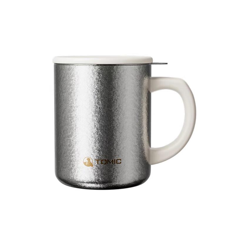 Temake 400ml Pure Titanium Insulated Mug with Tea Infuser