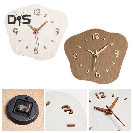 Decorative Clock High Precise Easy To Install Cloud Shaped Battery Powered Non-Ticking Silent Wall Clock