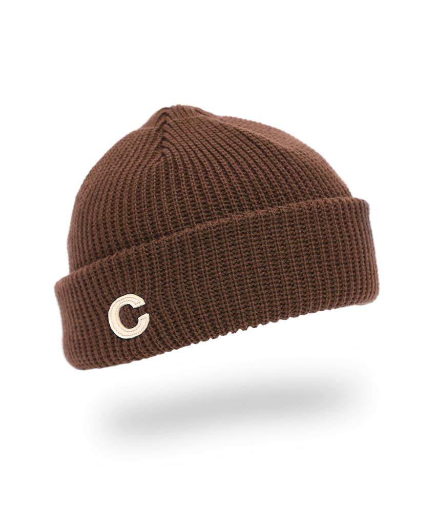 Eondeokeonteulol Short Beanie / Marine Fit / Double Tab / O Brown