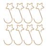 20 Pieces Metal Five-pointed Star Hooks S-shaped Xmas Tree Decors Hanging Pendant for Holiday Party Decor