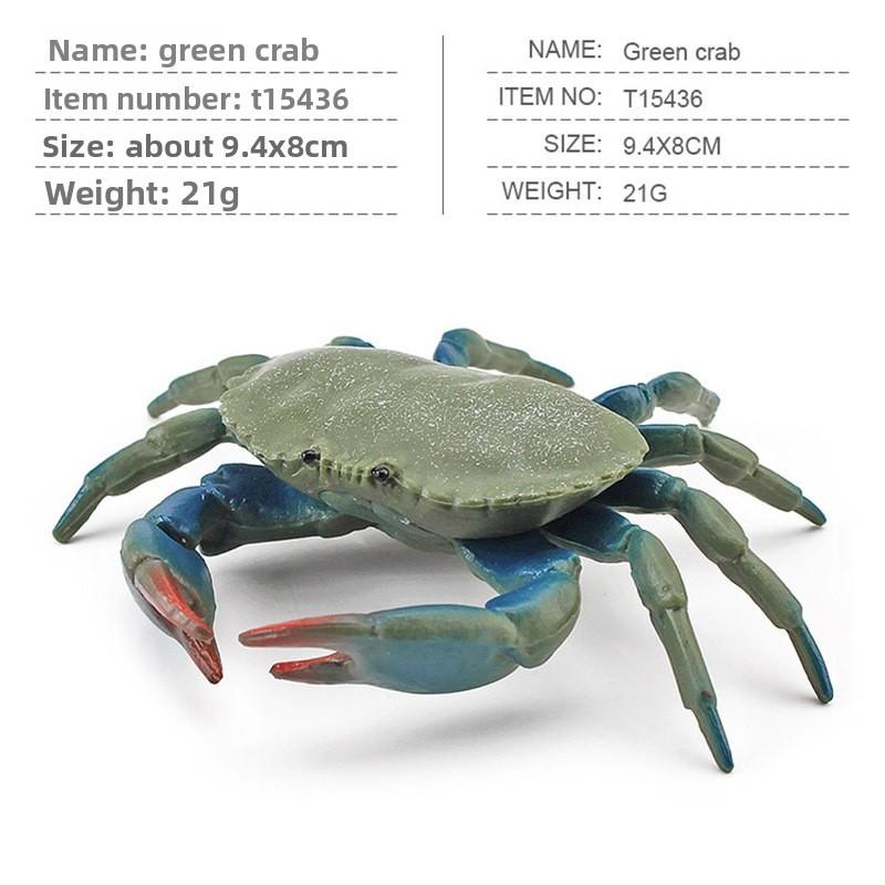 Marine Life Pvc Crab Model For Childrens Educational Aquarium Decor Toys