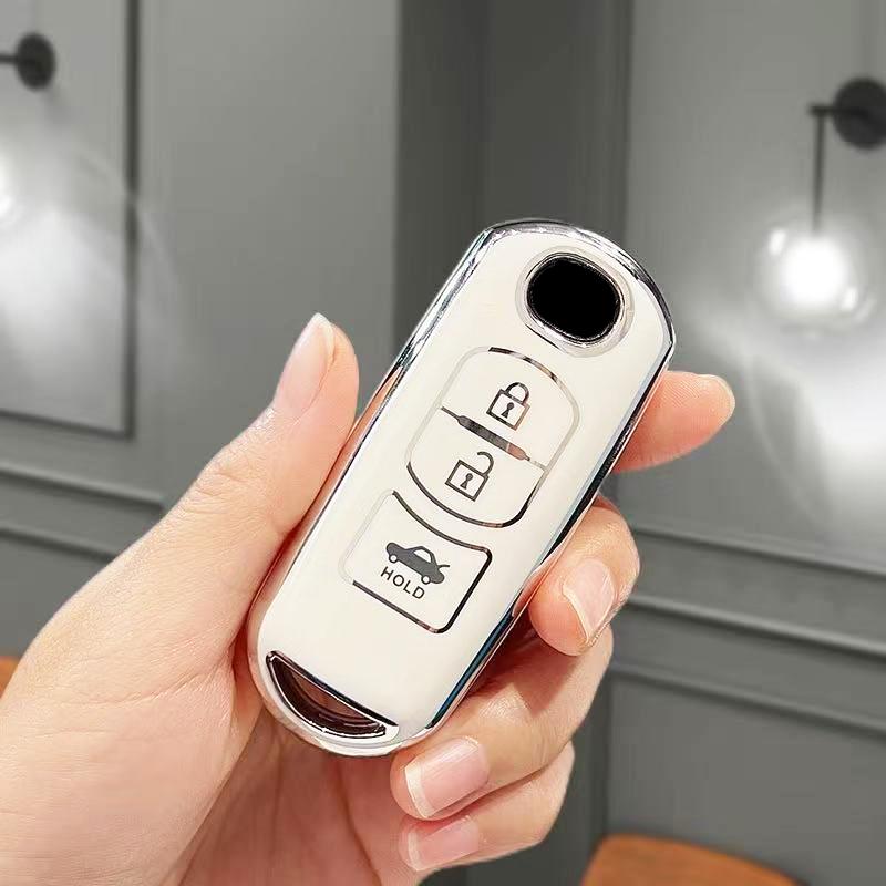 Fashion TPU Keyless Protector For Mazda 2 3 5 6 Axela Atenza MX5 CX-3 CX-4 CX-7 CX8 CX-5 CX-9 Demio Car Cover Fob Case Holder
