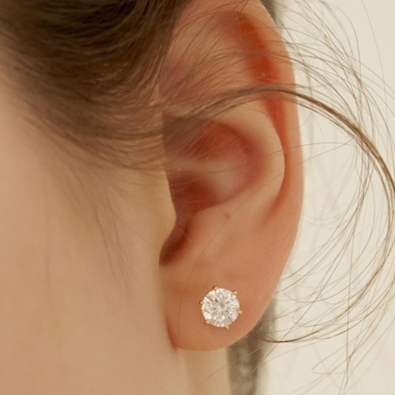 TATIANA (925 Silver) 1-Carat Moissanite Earrings DE0003