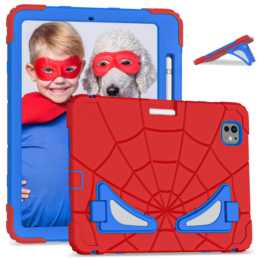 For iPad Pro 11 (2025)/11 (2024) Case Silicone+PC Kickstand Tablet Cover