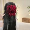 Sequin Grasping Clip Peony Flower Shark Clip Fashion Hair Accessories  Girl