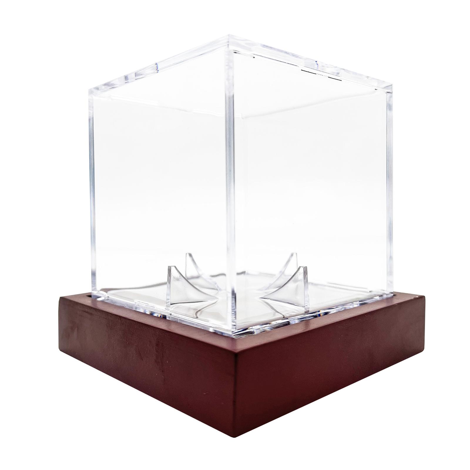 

Clear Baseball Display Case Acrylic Square Baseball Holder Display Stand Baseball Display Protector Easy to Use