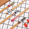 5Pairs Bamboo Chopsticks Household Long Chopsticks Family Pointy Cute Personality Bamboo Non-slip Set Tableware Gift Chopsticks