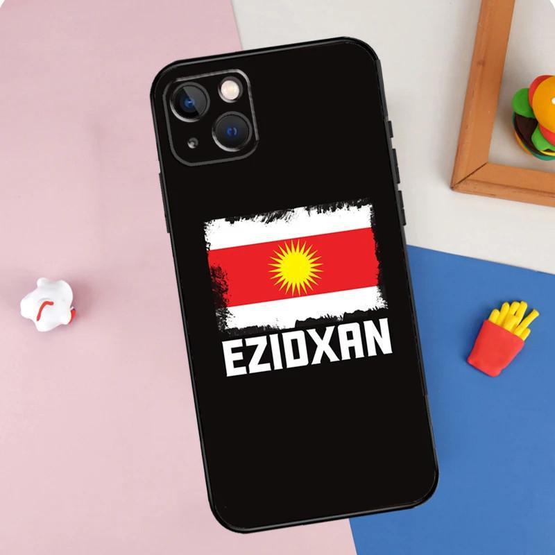 

Чехол для мобильного телефона Apple IPhone15 Pro с флагом езидов Ezidxan, окрашенный и устойчивый к падениям. iPhone 16 Plus
