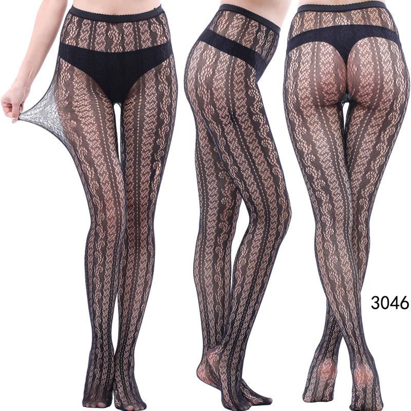 European & American Fashion Fishnet Pantyhose with Sexy Tattoo Lace Design