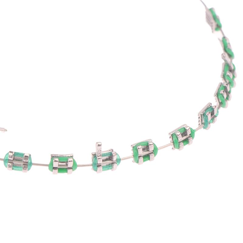 1 Pair Temporary Tooth Decoration With Metal Wires Multicolour Metal Bracket Orthodontic Ligature Ties Dentist Material