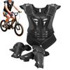 All-Sport Kids Protective Gear Chest Elbow Knee Guard Set for Skateboarding Skiing Bicycle, Active Boys Girls Safety