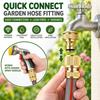 Aluminum Alloy Hose Quick Connector Quick Connect Drip Irrigation Connector  for Garden Pipes