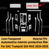 For GAC Trumpchi GS4 Max 2024 2025 Panel Navigation Automotive Interior TPU Protective Film Anti-Scratch Sticker Accessories