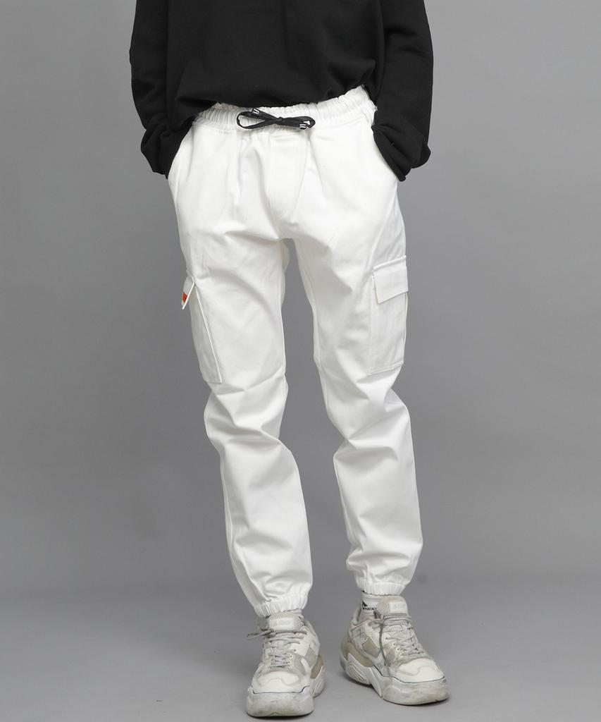 Seinteukeulu Retroline Cargo Jogger Pants Rl-311Cj White