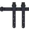 Kit de porte coulissante - vidaXL - 148015 - Acier au carbone - 152 cm - Noir