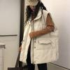 Dongdaemun Down Vest Women's 2025 Autumn and Winter Fashion Stand-up Collar Waist Large Version Vest Outer Wear Vest Jacket