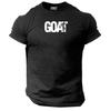 G.O.A.T T Shirt Gym Clothing Bodybuilding Training Workout Exercise Muscles Top