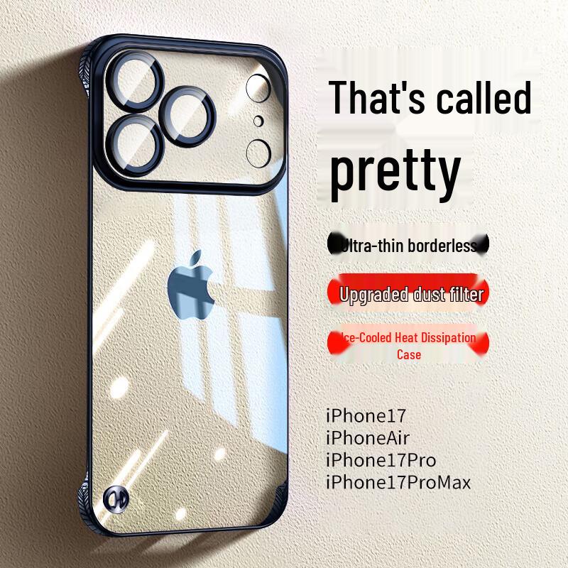 Electroplated Borderless Transparent Heat-Dissipating Phone Case for iPhone