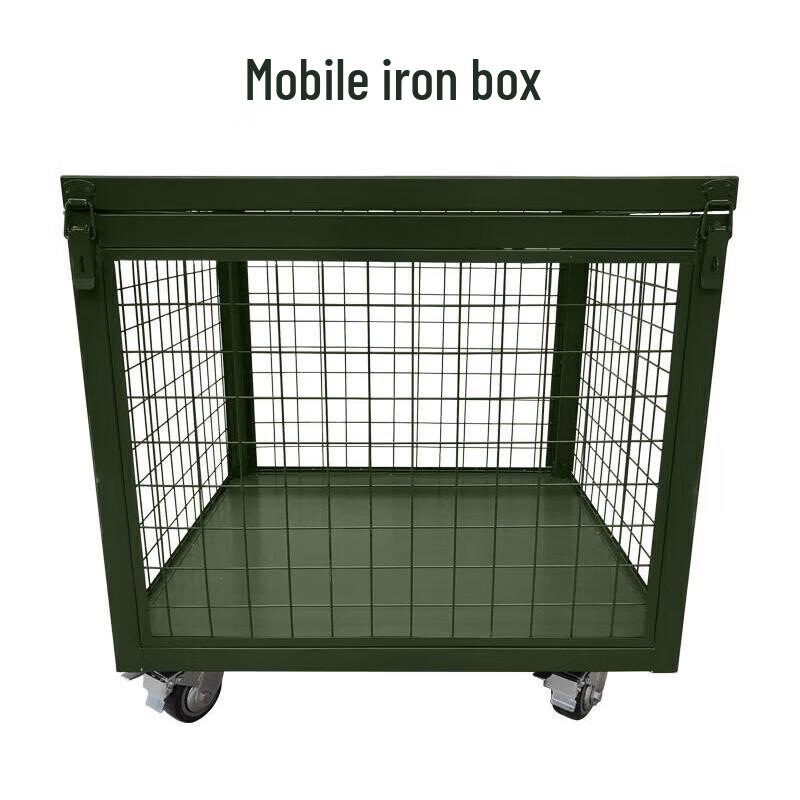 Mobile Metal Mesh Storage Cage