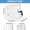 Transparent Thermostat Cover With Lock Acrylic Thermostat Lock Box With Keys Ac Lock Box Cover Thermostat Guard For Home