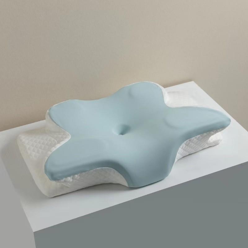 Poduszka na kark z pianki memory w kształcie motyla - Ergonomiczna poduszka wspierająca odcinek szyjny