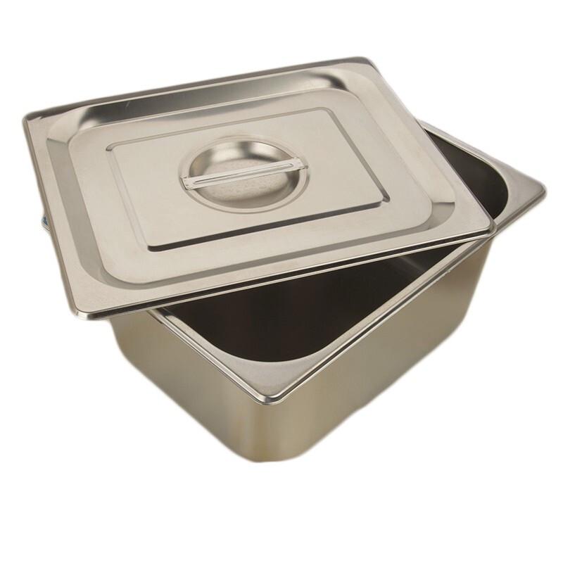 Homeglen Rechteckige Servierpfanne aus 201 Edelstahl mit Deckel