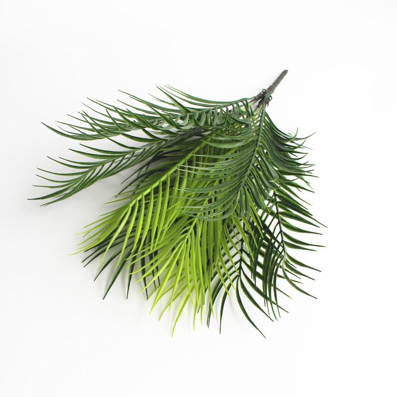 Artificial Areca Palm Leaves: Wedding Decoration with Simulated Iron Tree Leaves, Faux Green Plants, Ferns, and Flowers.