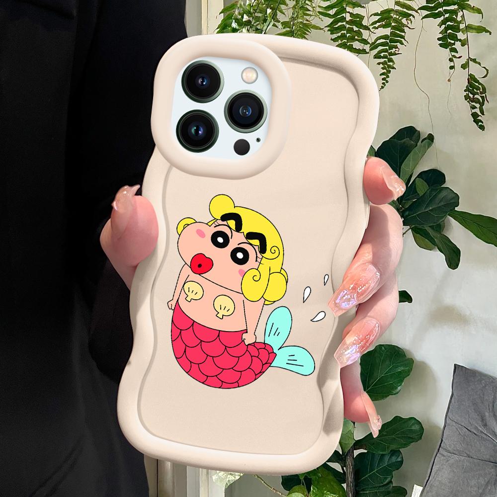 

Милый чехол для iPhone 11 12 13 14 15 Pro Max 6 6S 7 8 Plus Xs Wave Edge противоударный защитный резиновый чехол iPhone 14 Pro Max белый