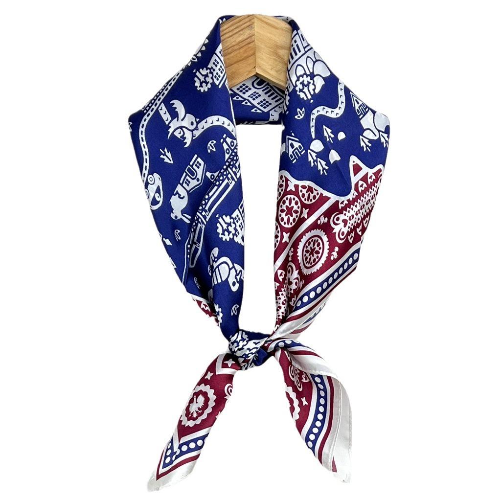 Silk Silk Scarf Chinese Square Scarf Women'S Versatile Spring And Autumn High-End Silk Gift 100% Mulberry Silk Foreign Style Scarf