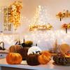 M-Modern-Artificial Pumpkins Decor,3 Colors Faux Flocked For Party Wedding Halloween Thanksgiving Table Decoration