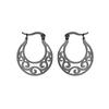 Cazador Vintage Filigree Hoop Earrings for Women Flower Tree Lotus Stainless Steel Jewelry Wedding Birthday Mother Gifts 2025