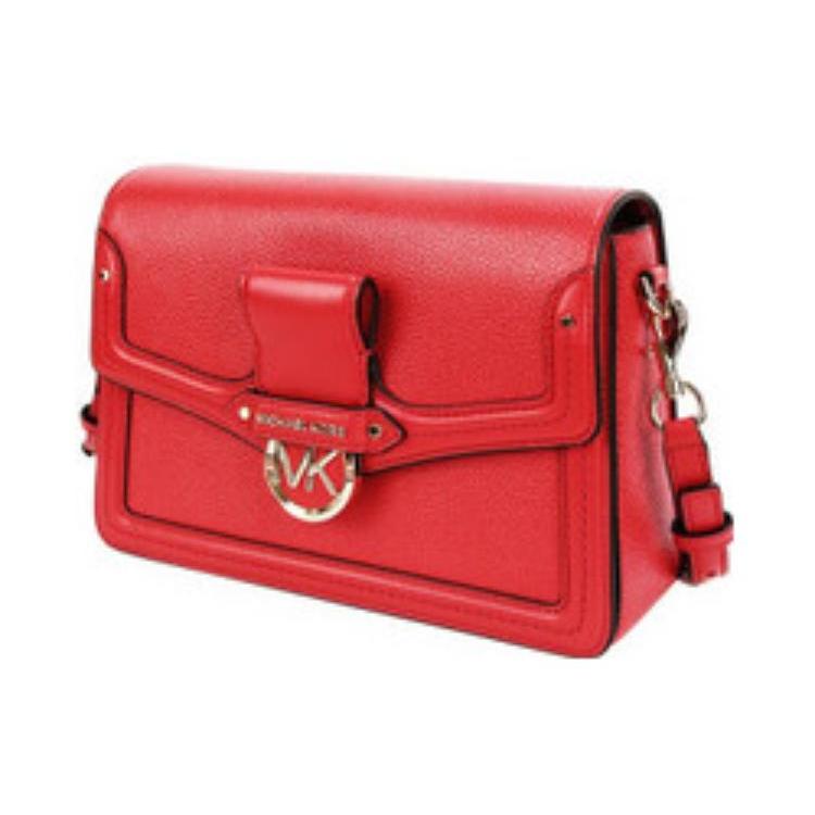 MICHAEL KORS Jessie Leather Crossbody Bag, Shoulder Bag Medium Women's Red 30F9GI6L2L-BRIGHT-RED