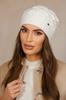 Kamila Women' Winter Hat, Ecru Color