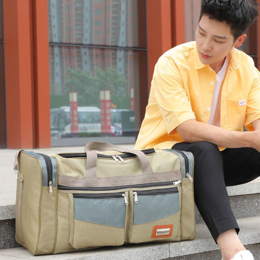 Holdall Men Oxford Travel Duffel Bag WaterProof Fitness Training Bag Carry on Luggage Bag Women