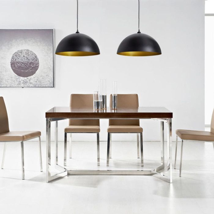 VidaXL Ceiling Lights 2 Pcs Adjustable Height Semi-spherical Black