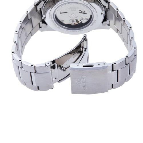 ORIENT Automatic Watch Contemporary Semi-skeleton Mechanical Automatic Domestic Manufacturer Warranty Open Heart RN-AR0002L Men's Navy